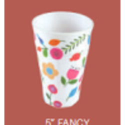 5" Fancy Glass-Flowers  Brand: Italiano