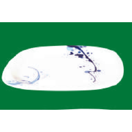 Square Plate 7.5"-BLUE RAY Brand: Italiano