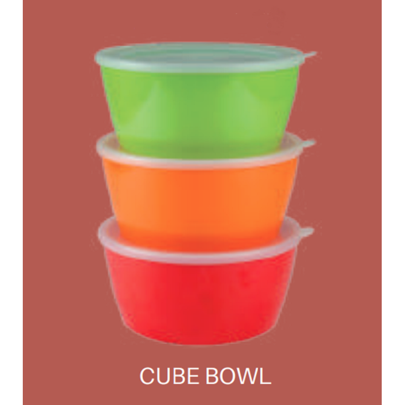 10" Cube Bowl With Lid brand Italiano