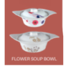 Flower Soup Bowl with LID-RAINBOW     brand Italiano
