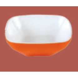 3" Square Double Color Bowl (Red-White Brand: Italiano