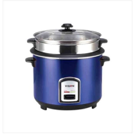 VISION Rice Cooker 1.8 L 40-06 SS Blue (Double Pot) 873175