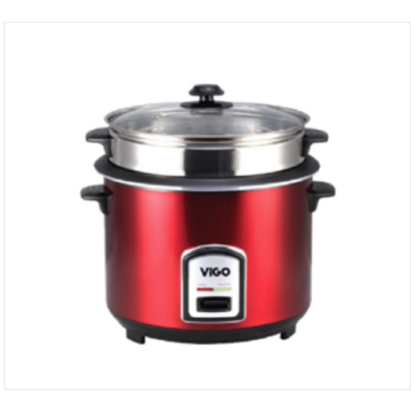 Vigo Rice Cooker 1.8 L Red Two Pot