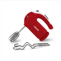 VISION Electric Hand Mixer VIS-HM-003 Red