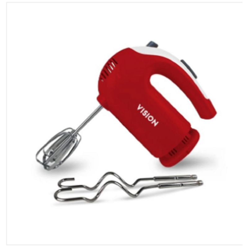 VISION Electric Hand Mixer VIS-HM-003 Red