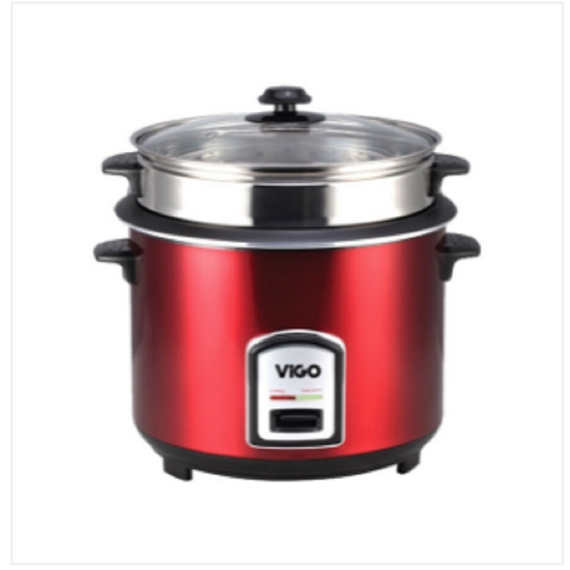 ViGO Rice Cooker 3 L SS 50-05 Red Two Pot