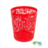 Paper Basket Flower Red