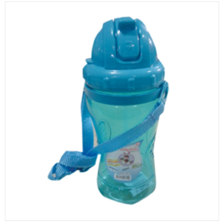 Smiley Kiddo Water Bottle 450 ML Tr Blue