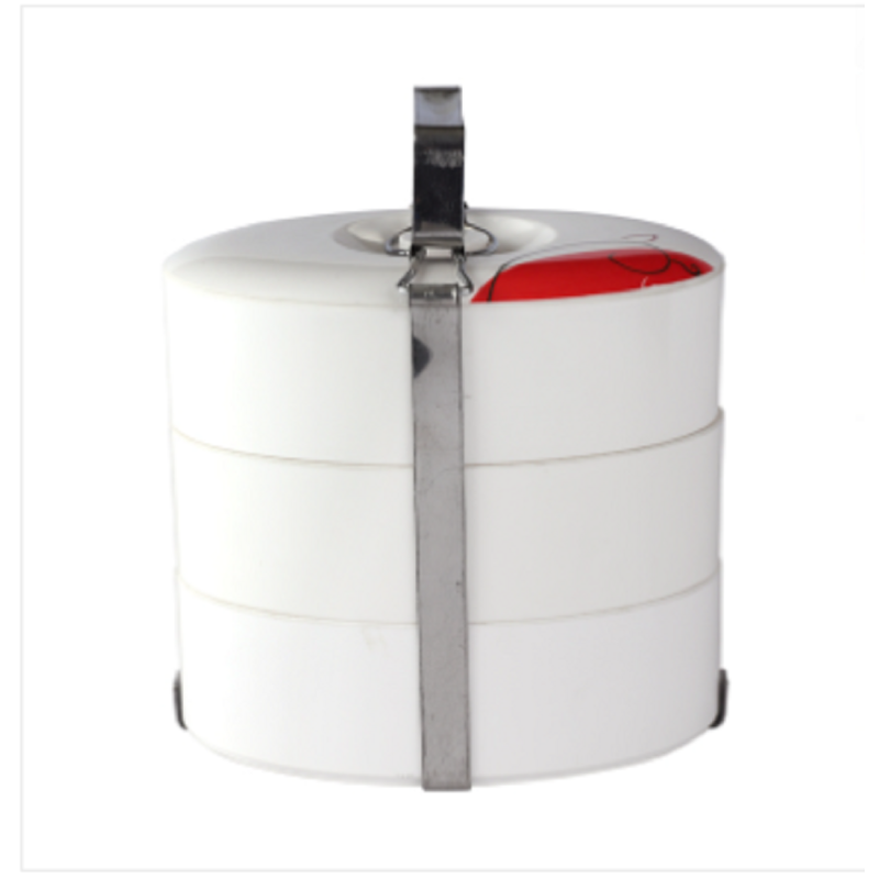 Italiano 3 Bati Oval Tiffin Carrier