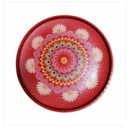 TEL Plastic Dala Red Printed