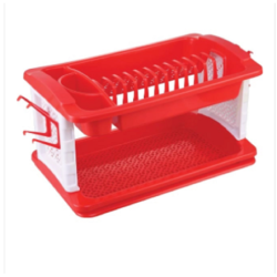 English Dish Rack Red