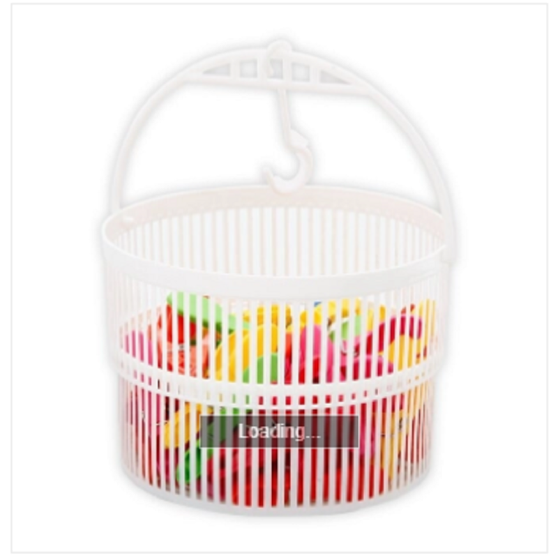 Clip Basket With 24 Pcs Clip Assorted