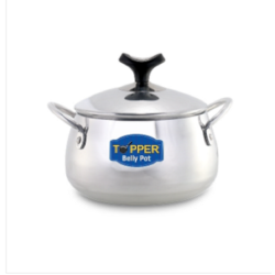 Topper Aluminium Belly Pot 2.5 Liter