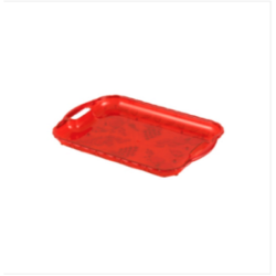 Beauty Tea Tray Trans Red TEL