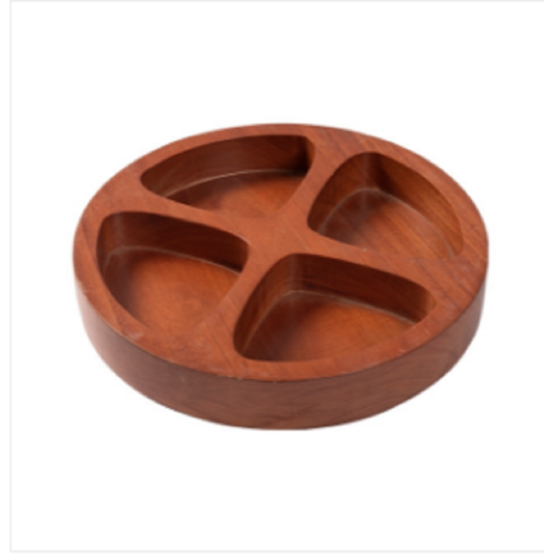 Wooden Round Shape Spice Tray 23cm
