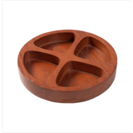 Wooden Round Shape Spice Tray 23cm