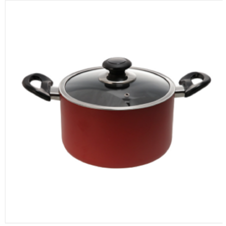 Topper Nonstick Glamour Casserole With Lid (Red) 28 Cm