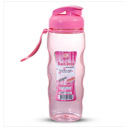 Rain Drop Water Bottle 650 ML Tr Pink