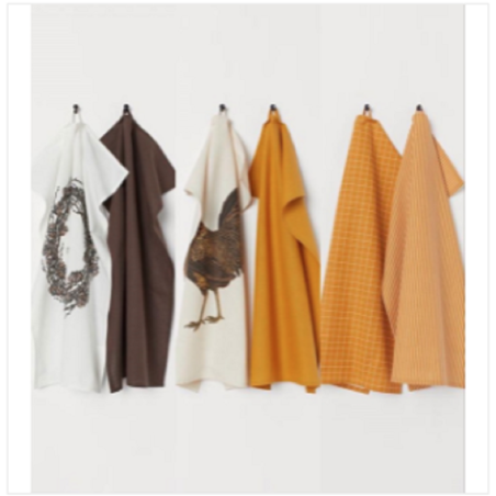 Assorted Dish Towel 18"X28" 6pcs