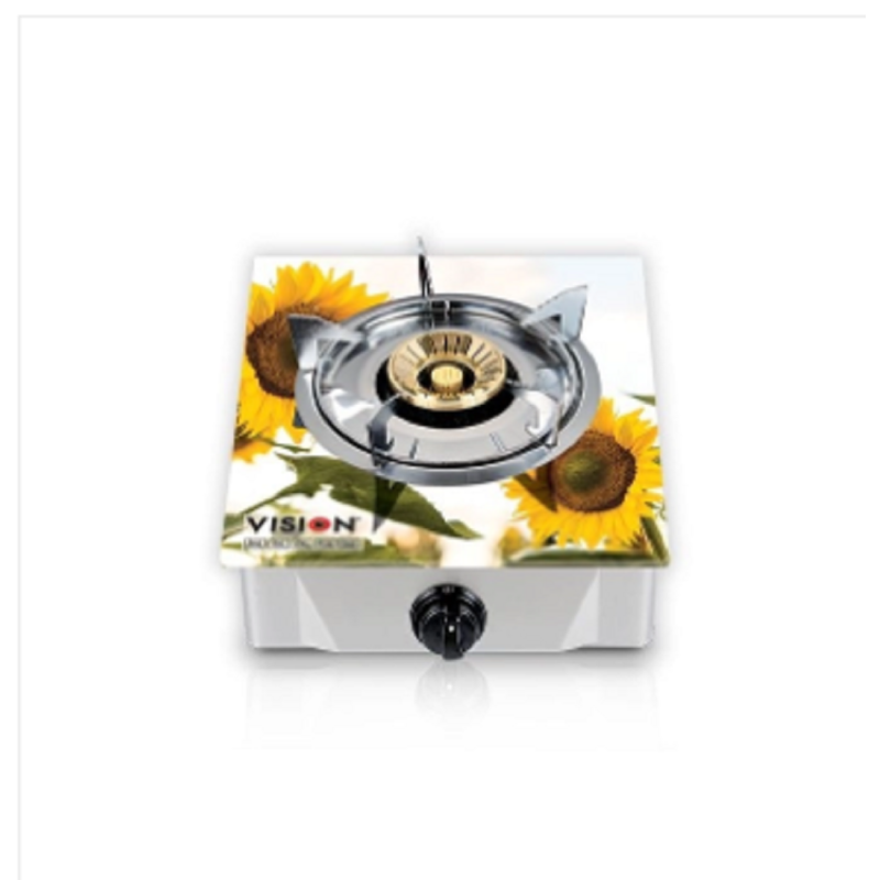 VISION LPG Single Glass Gas Stove Sun Fl 3D