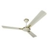 56" Ceiling Fan Crescent white - Deluxe fan with golden color border and Show cap