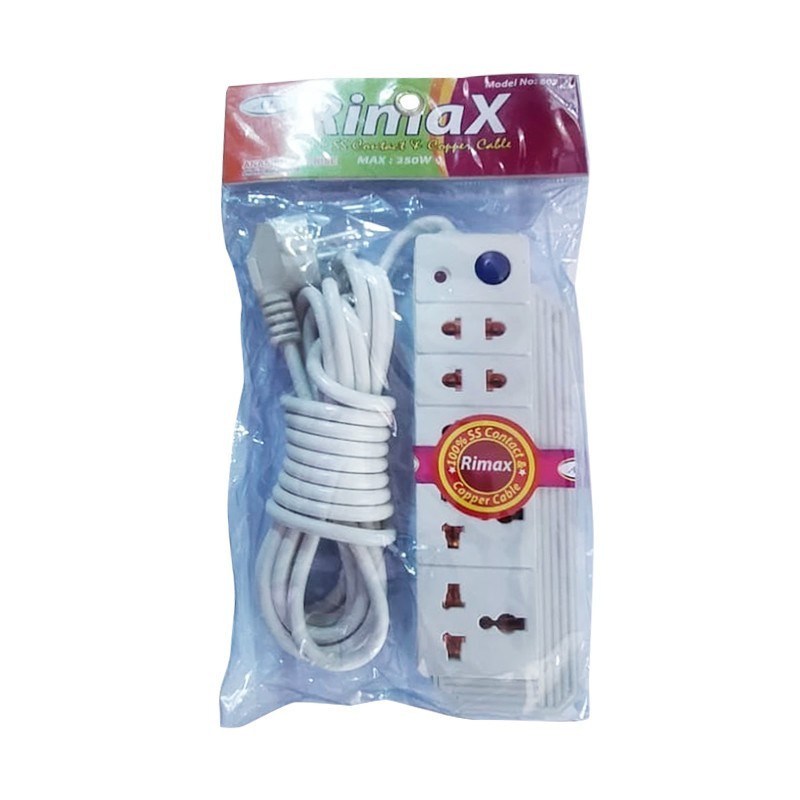 Rimex Multi Plug White 5 Meters Cable (Model-507)
