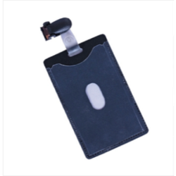 Good Luck ID Card Holder Vertical Black
