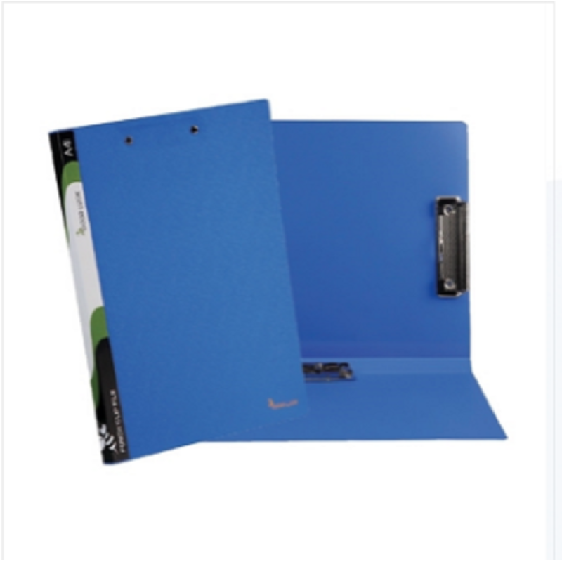 Good Luck Punch Clip File A4 Blue