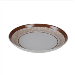 8" Coup Plate Golden Leaf Brand: Italiano