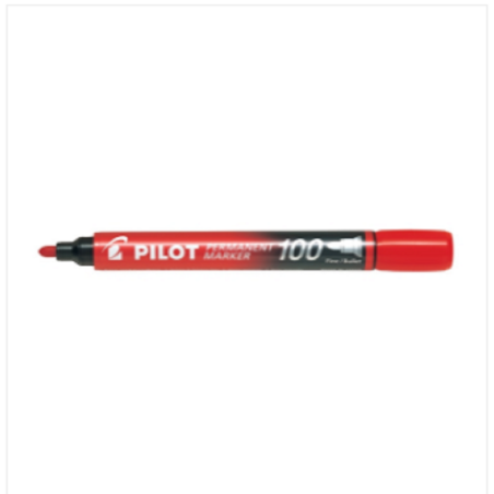 PILOT SCA-100 Permanent Marker Red