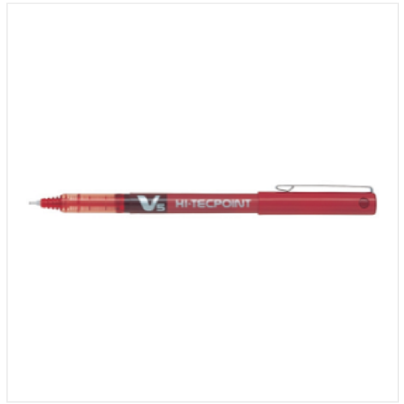 PILOT Hi-Tecpoint V5 Liquid Ink Roller Ball Pen Red