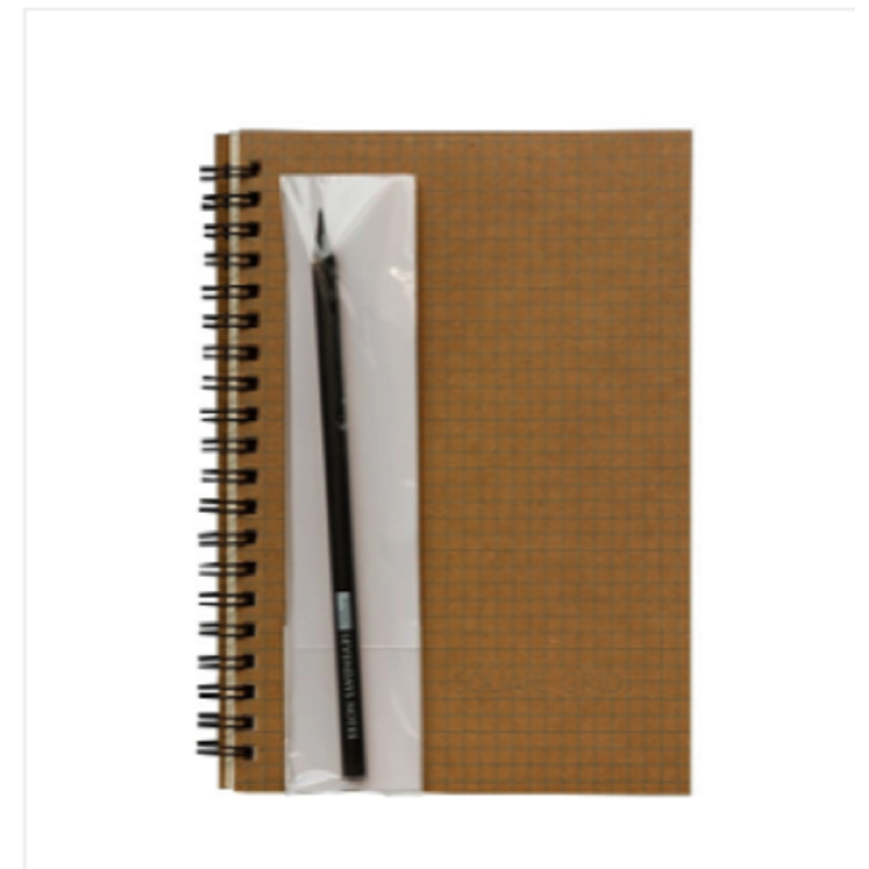 Designer Series Graph Grid Notebook Pencil