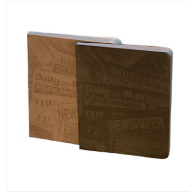 News Cover Gray & Silver Workbook Notebook 2-Pack