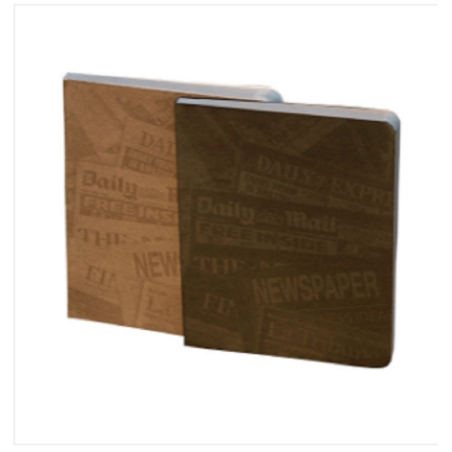 News Cover Gray & Silver Workbook Notebook 2-Pack