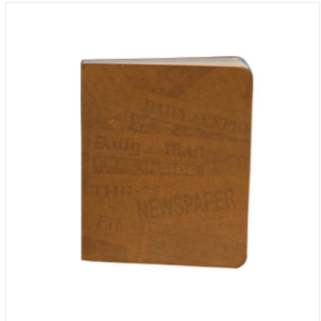 News Cover Brown Workbook Notebook