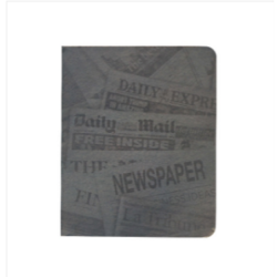 News Cover Silver Workbook Notebook