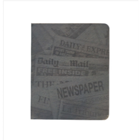 News Cover Silver Workbook Notebook