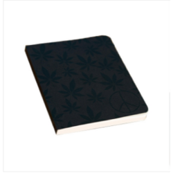 Cannabis Series Black Leaf Notebook