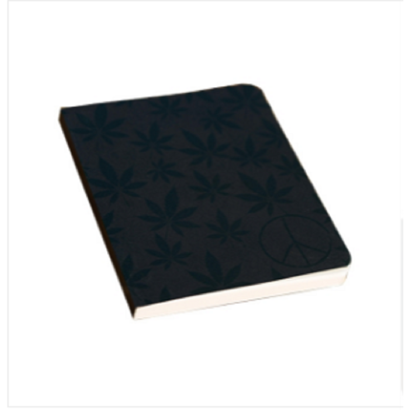 Cannabis Series Black Leaf Notebook
