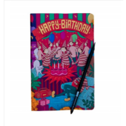 Happy Birthday Notebook With Pencil