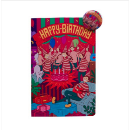 Happy Birthday Notebook With Badge