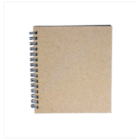 Artist Notebook Silver Spiral