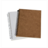 Executive Series Kraft & White Cover Spiral Notebook 2-Pack