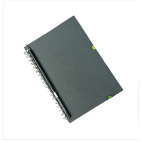 Executive Series Black Spiral Notebook With Pencil