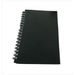 Executive Series Black Spiral Large Notebook