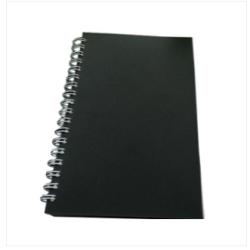 Executive Series Black Spiral Compress Notebook