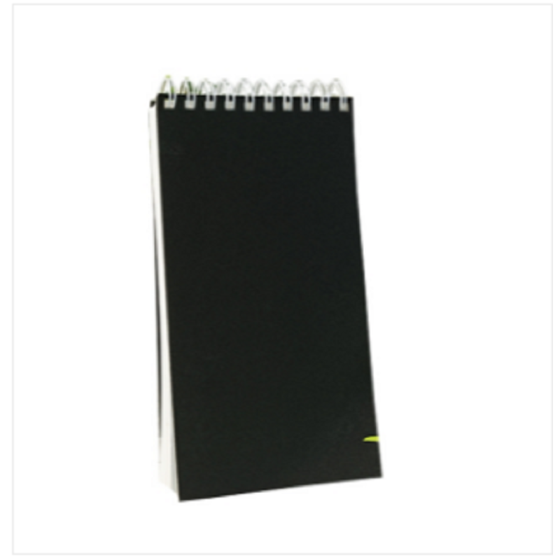 Studio Series Spiral-Bound Black Notebook
