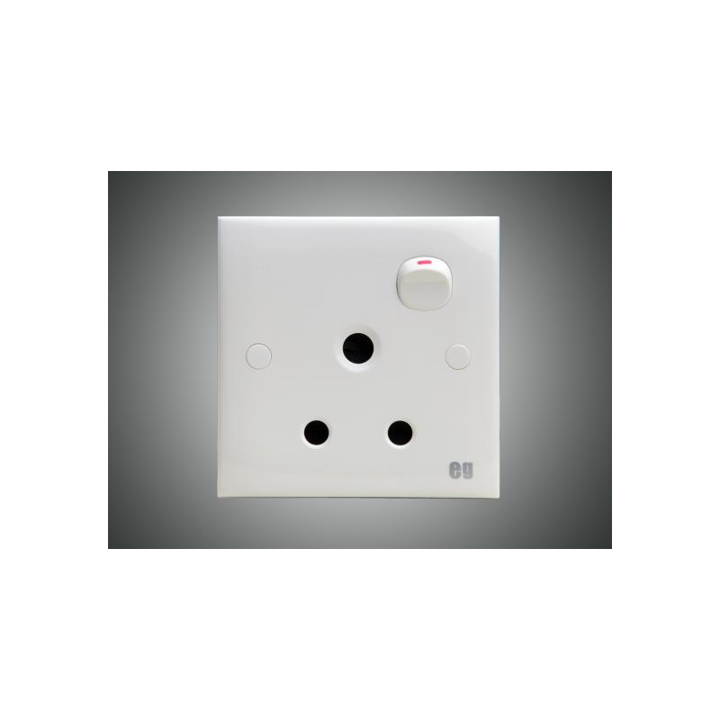 13A 3 Pin Socket+Switch (Flat)-EG (E4133S)