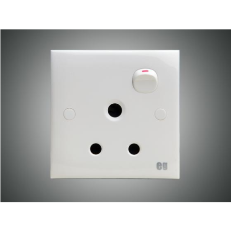 13A 3 Pin Socket+Switch (Flat)-EG (E4133S)