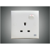 15A 3 Pin Socket+Switch-EG (E4153S)